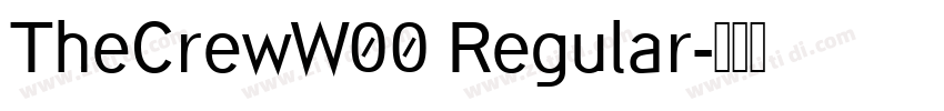 TheCrewW00 Regular字体转换